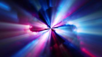 Rotating blue glow energy  shine beam light video