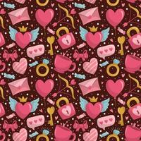 Happy Valentine Day Seamless Pattern vector