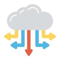 Cloud Network Concepts vector