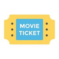 Movie Ticket Concepts vector