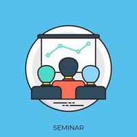 Trendy Seminar Concepts vector