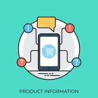 conceptos de información de producto vector