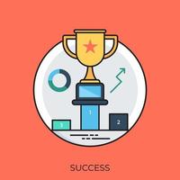 Trendy Success Concepts vector