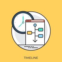 Trendy Timeline Concepts vector