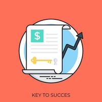 Key To Success vector