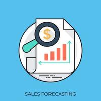 Sales Forecasting  Concepts vector