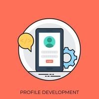 Profile Development Concepts vector