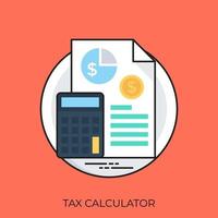 Tax Calculator Concepts vector
