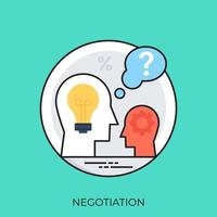Trendy Negotiation Concepts vector