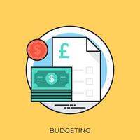 Trendy Budgeting Concepts vector