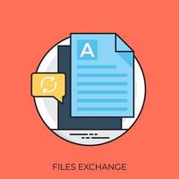 Files Transfer Concepts vector