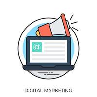 conceptos de marketing digital vector