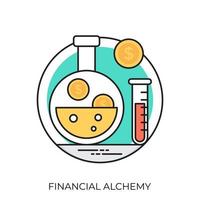 Financial Alchemy Concepts vector