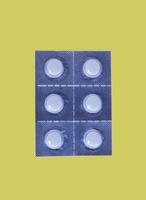 Panel de cápsulas píldoras de medicina de orden médica foto