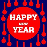 happy new year image design vector