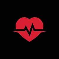 ECG Heart Abstract Mark Pictorial Emblem Logo Symbol Iconic Creative Modern Minimal Editable in Vector Format