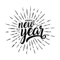 happy new year illustration print on tshirts sweatshirts and souvenirs vector Premium Vector