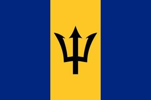Barbados Flag Vector
