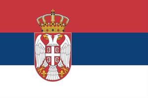 vector de bandera de serbia