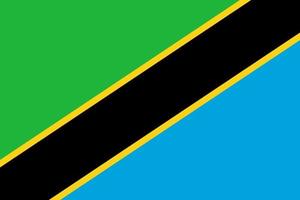 Tanzania Flag Vector