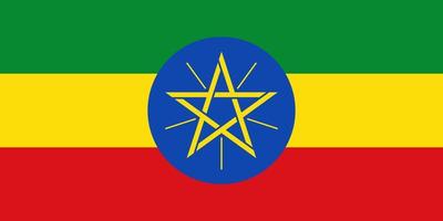 Ethiopia Flag Vector
