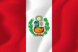 ilustración de fondo de la bandera nacional de perú ondeando