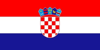 vector de bandera de croacia