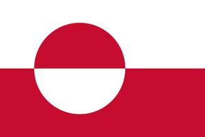 Greenland Flag Vector