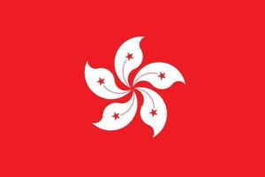 Hong Kong Flag Vector