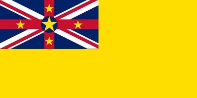 vector de bandera de niue