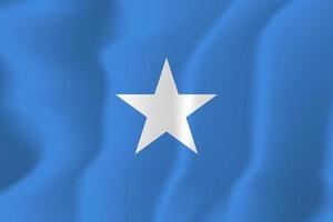 Somalia National Waving Flag Background Illustration vector