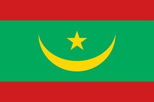 Mauritania Flag Vector