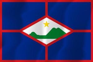 Sint Eustatius National Waving Flag Background Illustration vector