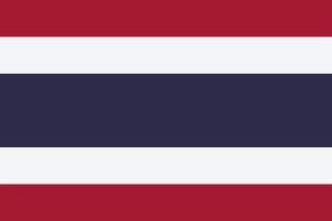 vector de bandera de tailandia