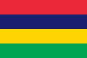 Mauritius Flag Vector