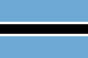 vector de bandera de botswana