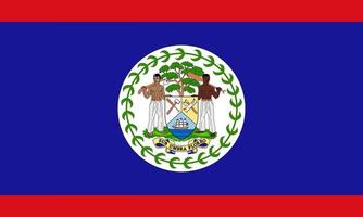 Belize Flag Vector