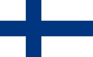 vector de bandera de finlandia