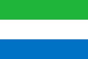 Sierra Leone Flag Vector