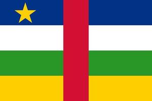 Central African Republic Flag Vector