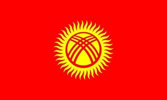 Kyrgyzstan Flag Vector