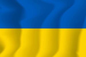 Ukraine National Waving Flag Background Illustration vector