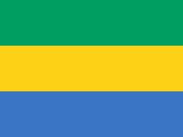 vector de bandera de gabon