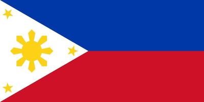 vector de bandera de filipinas