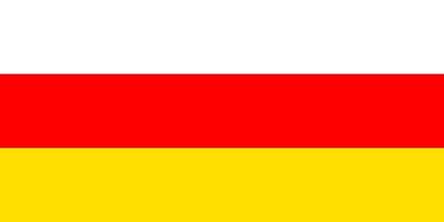 vector de bandera de ossetia del sur