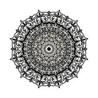 Circular pattern mandala art decoration elements vector