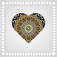 Circular pattern mandala art decoration elements vector