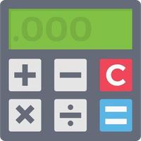 calculator Vector illustration on a transparent background.  Premium quality symbols. Vector flat icon for concept and graphic design.