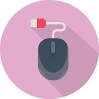 usb mouse Vector illustration on a transparent background.  Premium quality symbols. Vector line flat icon for concept and graphic design.