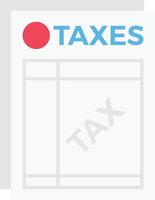 tax invoice Vector illustration on a transparent background.  Premium quality symbols. Vector line flat icon for concept and graphic design.
